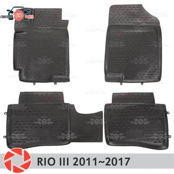 Floor mats for Kia Rio 3 2011~2017 rugs non slip polyurethane dirt protection interior car styling accessories 
Floor mats for Kia Rio 3 2011~2017 rugs non slip polyurethane dirt protection interior car styling accessories