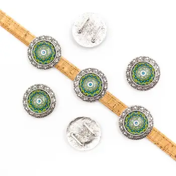 10units For 10mm flat cord slider with Portuguese tiles for bracelet finding(27mm) Round bracelet accessories D-1-10-221
10units For 10mm flat cord slider with Portuguese tiles for bracelet finding(27mm) Round bracelet accessories D-1-10-221