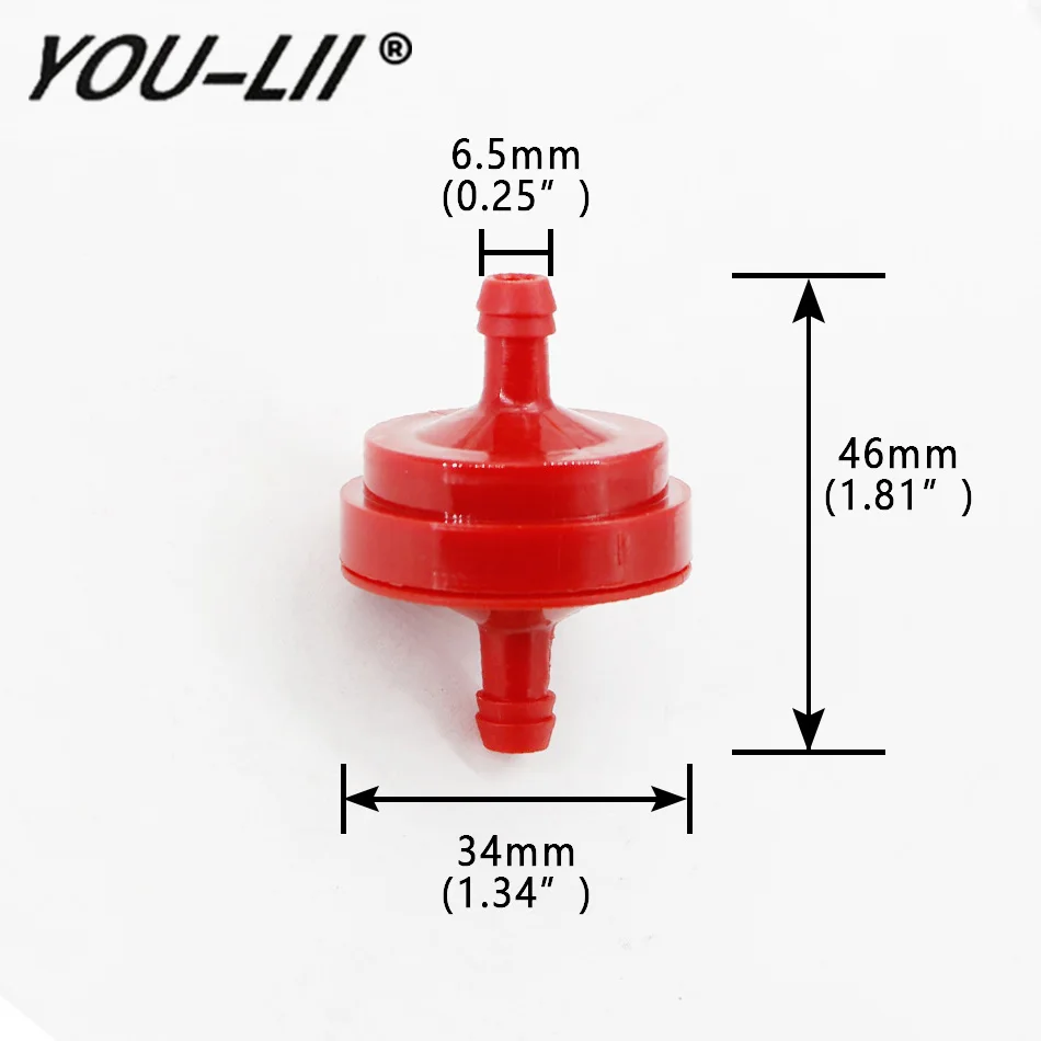 YOULII 5pcs Fuel Filter for Briggs & Stratton 298090 298090S 5018B 4105 5018B Craftsman Lawnmower 120-188 632107 640084
YOULII 5pcs Fuel Filter for Briggs & Stratton 298090 298090S 5018B 4105 5018B Craftsman Lawnmower 120-188 632107 640084