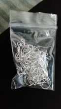 Ganchos para pendientes de plata de ley 925, accesorios de cierre para joyería, partes al por mayor, 1,7x1,5 cm, 50 Uds.