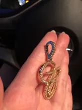 D & Z-collar con letras A-Z y circonita cúbica Iced Out, abalorio de Color dorado y plateado, estilo Hip Hop, Colgante para Nombre