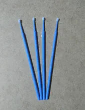 100 unids/set colores desechable de algodón de pestañas cepillos de limpieza muestra extensión herramienta cosmética para hacer de palo de pestañas