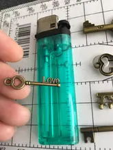 10 Uds. De colgantes de Metal Vintage con dos colores variados para fabricación de joyería Diy, joyería hecha a mano