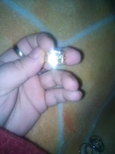 Huitan-Anillo de lujo con letra de Color oro K para hombre, diseño de trofeo, Circonia cúbica brillante, boda, marido, fiesta, regalo de cumpleaños, joyería