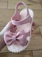 Zapatos de fiesta de princesa para niñas pequeñas, sandalias con lazo, para playa, rendimiento