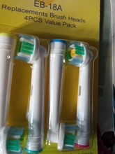 Oral B cabezales de cepillo de dientes eléctrico de archivos adjuntos cepillo espaà a 4 unids/pack limpieza precisa acción cruzada 3D blanco