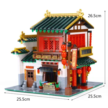 Chinese Tradition Architecture Model Building Blocks Creative Ancient Style Silks And Satins Shop Bricks Educational Kids Toys
Chinese Tradition Architecture Model Building Blocks Creative Ancient Style Silks And Satins Shop Bricks Educational Kids Toys