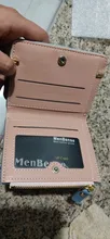 Cartera pequeña para mujer, monedero pequeño, billetera pequeña con broche para tarjeta de mujer