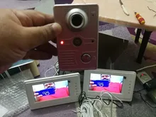 Sistema de videoportero con cable para el hogar, sistema de intercomunicador con vídeo, kit de cámara y monitor para timbre, seguridad del hogar