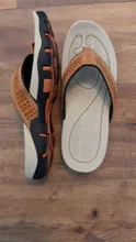 YEINSHAARS-Zapatillas de verano para hombres, sandalias playeras, elaboradas en cuero PU, casuales y cómodas, oferta