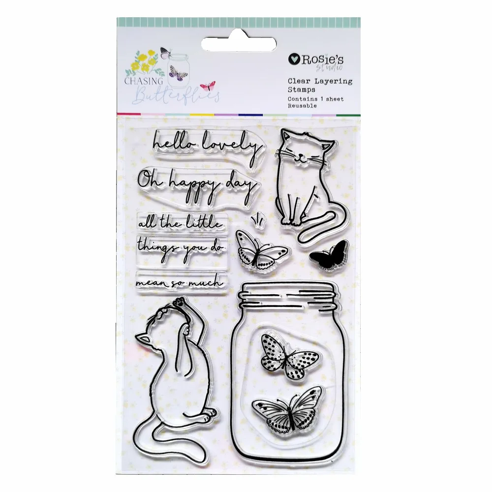 CRZCrafter Clear Stamps Seals Transparent Silicone Cat Butterflies DIY Crafts For Scrapbooking Cardmaking Journaling Decorations
CRZCrafter Clear Stamps Seals Transparent Silicone Cat Butterflies DIY Crafts For Scrapbooking Cardmaking Journaling Decorations