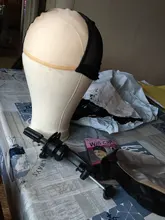Alileader-Cabeza de MANIQUÍ PARA pelucas, soporte para pelucas, cabeza de lona, bloque de exhibición, gorras de calcetín gratis