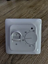 Termostato de calefacción de suelo mecánico, controlador electrónico de temperatura de calefacción de 16A, CA de 230V, ignífugo, PCV, termostato de pared