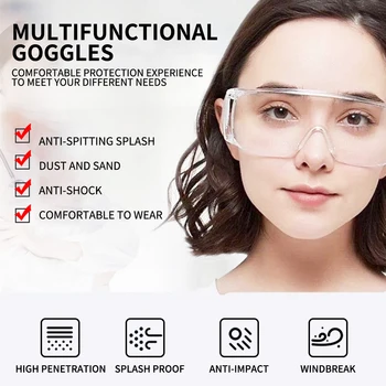 Sicurity goggles Glasses for men women goggles safety blinkers Protection Lab Medical Student Eyewear Clear Safety Eye Protectiv
Sicurity goggles Glasses for men women goggles safety blinkers Protection Lab Medical Student Eyewear Clear Safety Eye Protectiv