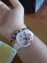 Reloj de malla de acero inoxidable con dibujos animados para niños, pulsera de cuarzo, informal