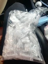 Tapas protectoras de plástico desechables para las orejas, 50/100 Uds., para salón de peluquería, protección contra tinte, gorro de ducha, herramienta