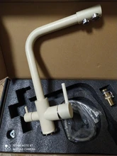 Grifo con filtro de cocina Balck con Dot latón purificador grifo doble pulverizador agua potable grifo recipiente fregadero mezclador grifo Torneira