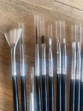 Juego de pinceles para manicura profesional, pinceles para pintura acrílica de diamantes de imitación, Kit de esmalte de Gel UV, gradiente de forro de uñas