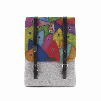 Biggdesign Abundant of Fish Felt Backpack
Biggdesign Abundant of Fish Felt Backpack
