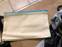 Bolsa de cosméticos multiusos 12 Uds. Bolsas de maquillaje con bolsa de lona con cierre bolsa de lápiz bolsa de aseo de viaje para diseño DIY