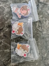 Cordón retráctil de alta calidad para la oficina, 1 Uds. Médicos enfermeros, insignia de identificación, soporte para tarjeta de identificación, llavero cadena Clips