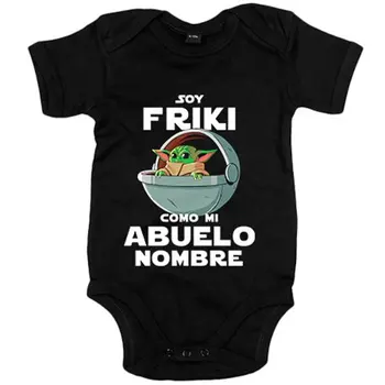 Baby Body I'm geeky like my grandfather illustration baby yoda customizable with name
Baby Body I'm geeky like my grandfather illustration baby yoda customizable with name