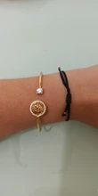 Pulsera de piedra blanca de circón para mujer, brazalete ajustable de árbol de la vida para mujer, brazalete de boda de oro rosa
