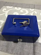 Caja fuerte de acero con cerradura de llave portátil, Mini caja de almacenamiento de dinero de seguridad, moneda oculta, joyería