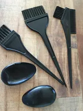 3/4/6 unids/set del cabello tinte Color de Peine Kit de herramientas brochas negro teñido del pelo herramientas salón de peluquería Estilo tinte herramienta de bricolaje