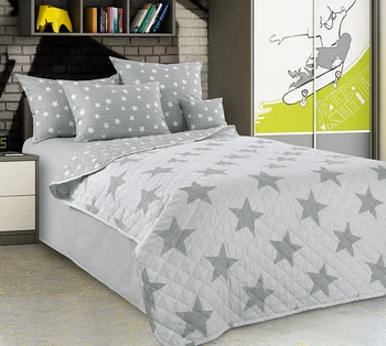 Bedspread with pillowcases Orion Gray (percale)
Bedspread with pillowcases Orion Gray (percale)