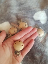 TYRY.HU-2 uds. De chupete de bebé de madera y Metal, Portabrocas, bonitos chupete infantil, cierres, cadena de chupete, accesorios DIY, herramientas