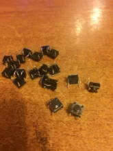 Interruptor táctil para luz, pulsador de 20 piezas, 6x6x4,3, 6x6x4,3/5/6/7/8/9/10/11/12/13mm, 4 pines