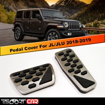 ESPORTCAR Gas and Brake Pedal Cover Auto Stainless Steel Foot Pedal Pad Kit Fit for 2018-2019 JeepS Wranglerr JLU Models, 2 PCS 
ESPORTCAR Gas and Brake Pedal Cover Auto Stainless Steel Foot Pedal Pad Kit Fit for 2018-2019 JeepS Wranglerr JLU Models, 2 PCS