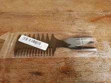 Peine Tenedor de Dientes anchos para peluquería, cepillo de barba, herramienta de estilismo para peluquería, Afro, novedad