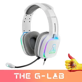 THE G-LAB Korp VANADIUM headphone Gaming white stereo RGB microphone, jack 3.5mm PC/PS4/Xbox One/Nintendo Switch/ Mac/Mobile
THE G-LAB Korp VANADIUM headphone Gaming white stereo RGB microphone, jack 3.5mm PC/PS4/Xbox One/Nintendo Switch/ Mac/Mobile