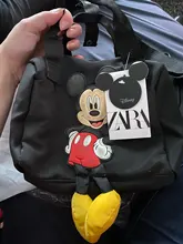Nueva Disney Mickey Mouse dibujos animados chica bolso de los niños bolsa de almacenamiento de las niñas de dibujos animados Mickey Minnie Mouse bolso bolsos de hombro