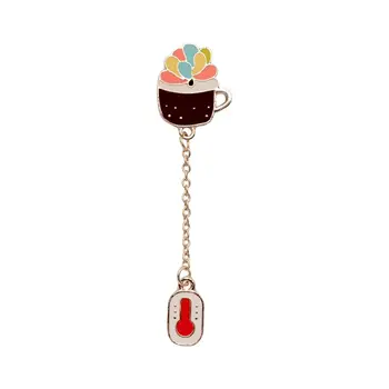 Badge metal cactus with thermometer on chain (51105) 
Badge metal cactus with thermometer on chain (51105)
