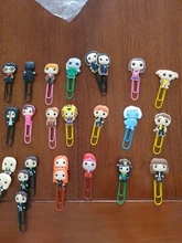 25 uds caliente icono de marcadores de libro de papel Clips de papelería para maestro de los estudiantes de la Escuela de suministros de oficina punto de libro regalo de los niños