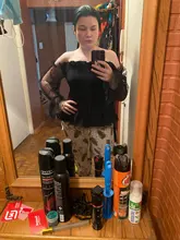 Wsevypo-Blusa Sexy con hombros descubiertos para mujer, camisas con mangas acampanadas de malla, top de manga larga transparente con volantes de encaje