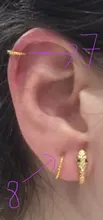 CANNER-pendientes circulares de hueso del oído para mujer y niña, de Plata de Ley 925, joyería fina para fiesta y boda