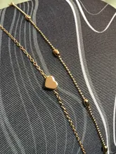 Las mujeres de acero inoxidable pulseras amor colgante de corazón pulsera de tobillo tobillera Accesorios de la joyería pequeña tobillera Mujer joyas de Bohemia