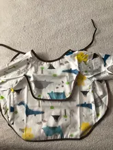 Baberos de dibujos animados para bebé, impermeables, infantiles, para comer, dibujo de manga larga, paño para eructar, babero, accesorios para alimentación de bebé de 0 a 2 años