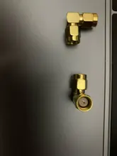 2 unids/lote SMA a SMA conector 90 grados ángulo recto SMA adaptador macho a hembra para WIFI antena/FPV RF conector