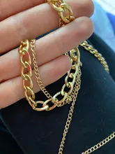 Collar Vintage multicapa con forma de moneda para mujer, Gargantilla, Color dorado y plateado, retrato de moda, cadena gruesa, joyería