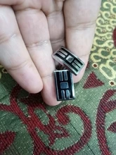 Gemelos de negocios de moda para hombre, redondas y rectangulares mancuernas francesa de manga, negras chapadas en plata, regalos de Navidad para padre