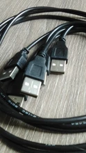 Cable USB de 50CM y 100CM conector para línea de LED, 2 pines, Conector de Cable de conexión de alimentación para cinta de LED DC5V de Color único