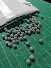 Bola de cerámica de turmalina con filtro, Piedra Media para acuario Camarón, 50/100g