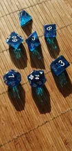 Dice Polyhedron DND IMDG Rpg-Game Transparent-Color Digital Creative 7pcs/Set with Bag