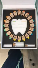 Caja de madera para dientes de bebé, organizador para dientes de leche, colección de almacenamiento de recuerdo para niño y niña, regalos bonitos para chico