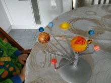 Kit de modelo planetario de nueve planetas del Sistema Solar, proyecto de ciencia astronómica DIY, regalo para niños, venta a todo el mundo, educación temprana para niños